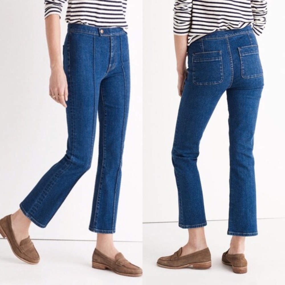 Madewell Rivet & Thread Pin Tuck Jeans.